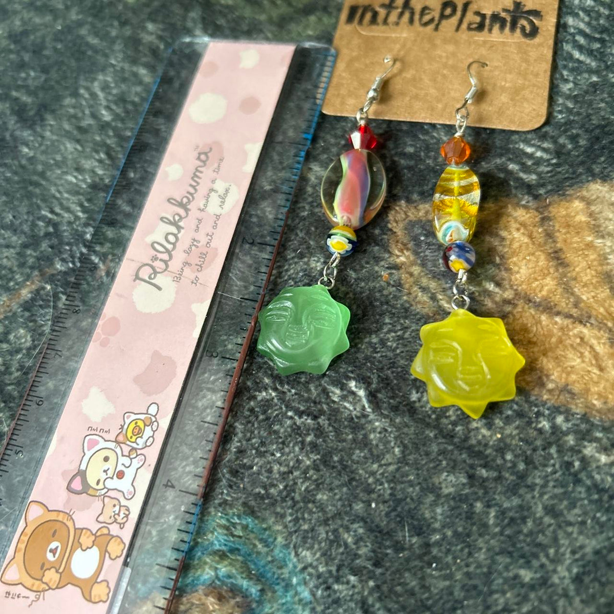 Sun Beaded Earrings