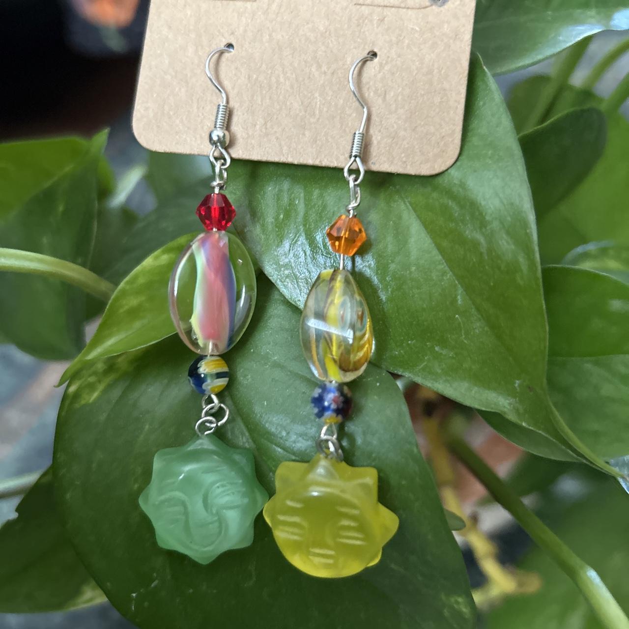 Sun Beaded Earrings
