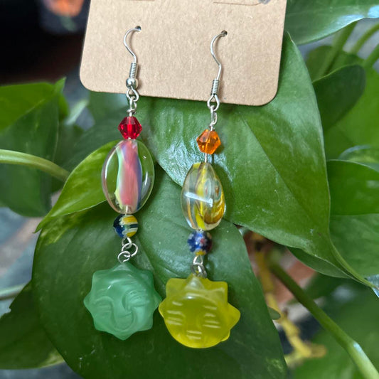 Sun Beaded Earrings
